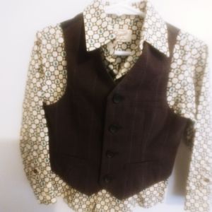 Penguin shirt and vest.